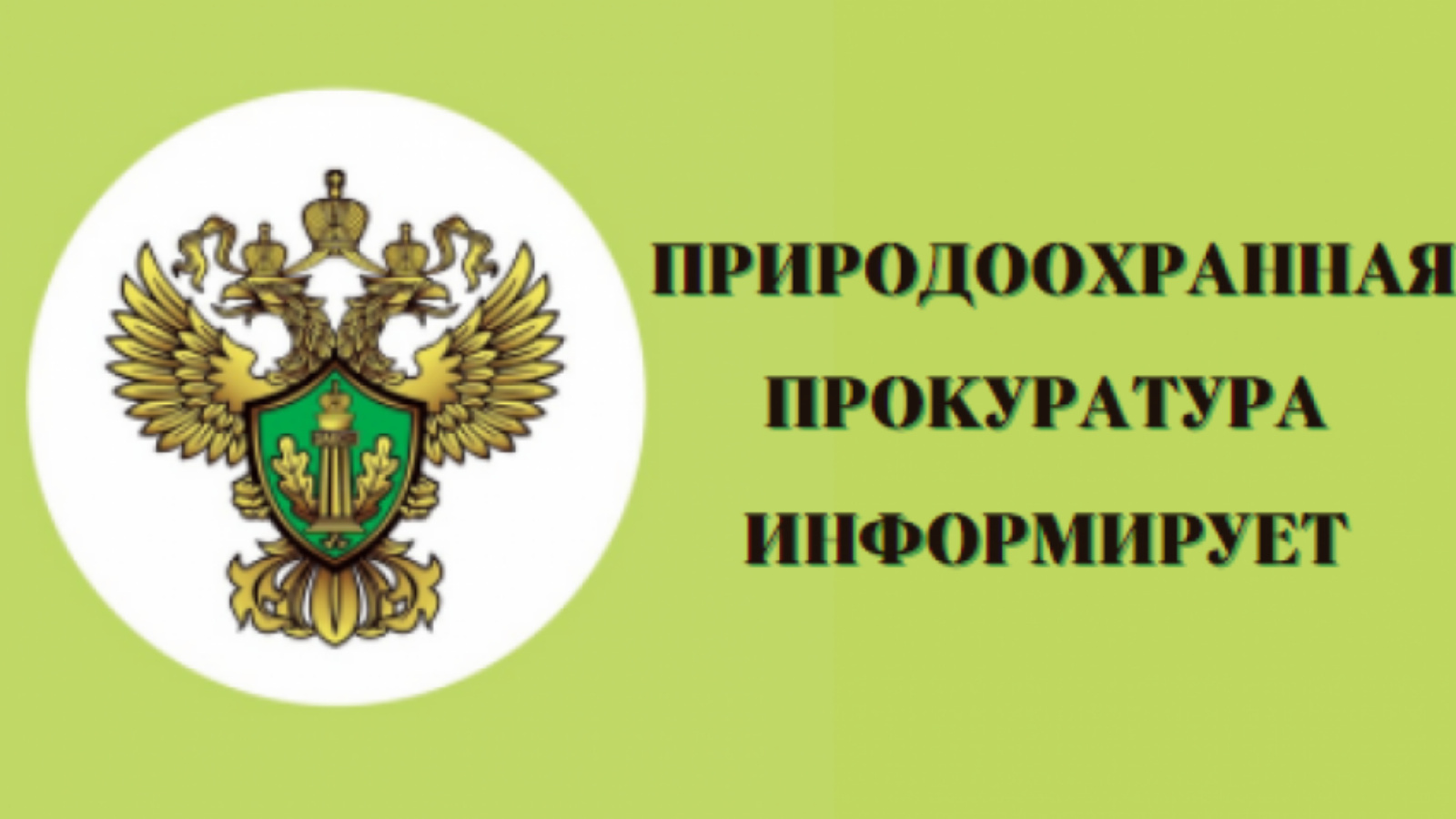 Красноярская природоохранная прокуратура информирует.